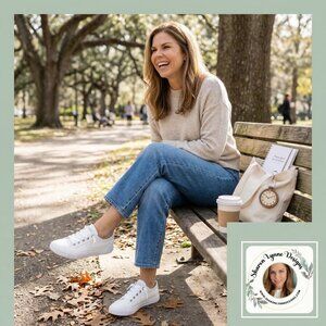 Blowfish Classic White Lace-Up Sneakers